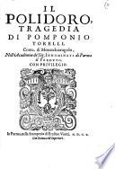 Il Polidoro tragedia di Pomponio Torelli, conte di Montechiarugolo, nell'Academia de' sig. Innominati di Parma il Perduto