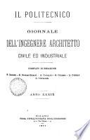 Il politecnico-Giornale dell'ingegnere architetto civile ed industriale