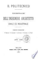 Il politecnico-Giornale dell'ingegnere architetto civile ed industriale