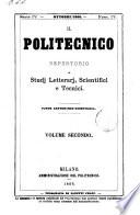 Il politecnico. Parte letterario-scientifica