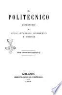 Il politecnico. Parte tecnica