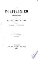 Il politecnico repertorio mensile di studj applicati alla prosperita e coltura sociale