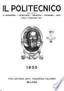 Il politecnico rivista di ingegneria, tecnologia, industria economia, arte