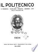 Il politecnico rivista di ingegneria, tecnologia, industria economia, arte