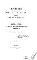Il primo canto della Divina commedia spiegato coll'ypsilon di Pitagora