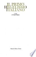 Il primo hegelismo italiano