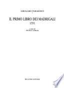 Il primo libro dei madrigali 1551