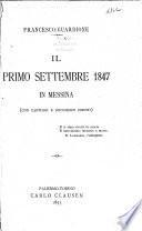 Il primo settembre 1847 in Messina