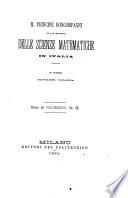Il principe Boncompagni e la storia delle scienze matematiche in Italia