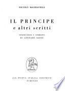 Il principe e altri scritti