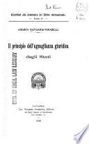 Il principio dell'uguaglianza giuridica degli stati