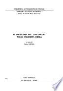 Il problema del linguaggio nella filosofia greca