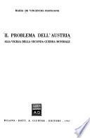 Il problema dell'Austria alla vigilia della seconda guerra mondiale