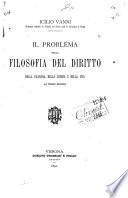 Il problema della filosofia del diritto