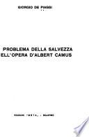 Il problema della salvezza nell'opera d'Albert Camus