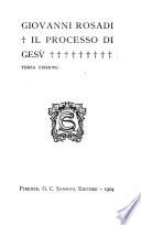 Il processo di Gesù