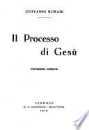 Il processo di Gesù