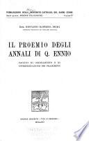 Il proemio degli Annali di Q. Ennio