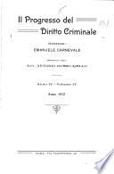 Il Progresso del diritto criminale