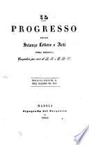 Il Progresso delle scienze, delle lettere e delle arti