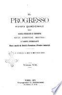 Il progresso rivista delle nuove invenzioni e scoperte, notizie scientifiche, industriali e varieta interessanti