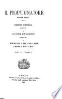 Il Propugnatore