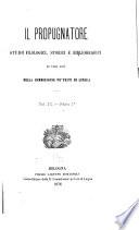 Il Propugnatore