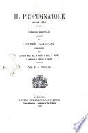 Il propugnatore studi filologici, storici e bibliografici