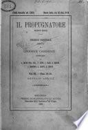 Il propugnatore studi filologici, storici e bibliografici