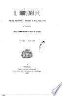 Il propugnatore studi filologici, storici e bibliografici