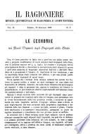 Il ragioniere :*rivista quindicinale di computisteria e ragioneria