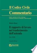 Il rapporto di lavoro nel trasferimento dell'azienda. Art. 2112