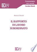Il rapporto di lavoro subordinato