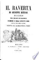 Il Raverta di Giuseppe Betussi dialogo nel quale si ragiona d'amore e degli effetti suoi