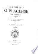 Il regesto sublacense del secolo XI