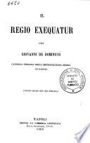 Il regio exequatur