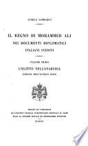 Il regno di Mohammed Ali nei documenti diplomatici italiani inediti