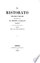 Il ristorato, poema inedito, tratt da un codice ricasoliano per cura dell' ab. L. Razzolini