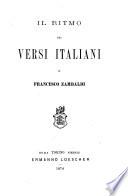 Il ritmo dei versi italiani di Francesco Zambaldi