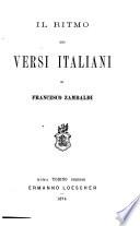 Il ritmo dei versi italiani