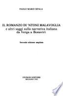Il romanzo di 'Ntoni Malavoglia e altri saggi sulla narrativa italiana da Verga a Bonaviri