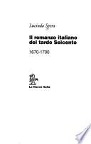 Il romanzo italiano del tardo Seicento