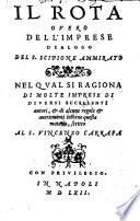 Il rota overo dell'imprese, dialogo