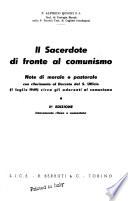 Il sacerdote di fronte al comunismo