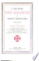 Il sacro militare ordine gerosolimitano del Santo Sepolcro cenni storici ...