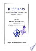 Il Salento rassegna annuale della vita e del pensiero salentini