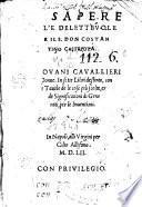 Il sapere vtil'e diletteuole