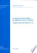 Il servo di Dio porta il diritto alle nazioni