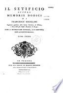 Il Setificio, ovvero Memorie dodici di Francesco Griselini,... sopra i diversi rami georgici e d'industria che lo costituiscono
