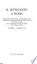 Il settecento a Roma